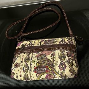 Sakroots Cross body bag with owl design